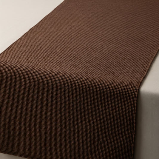Dark Brown Needlepoint Table runner